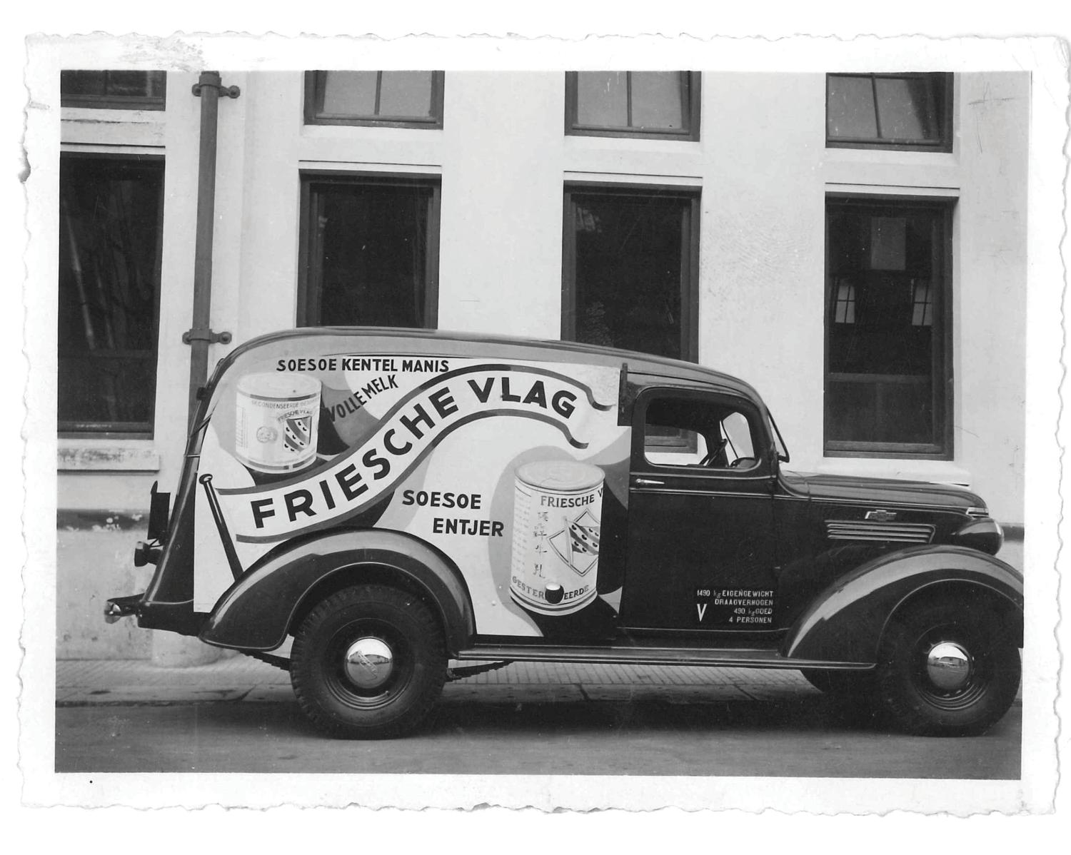 Image of a Friesche Vlag truck